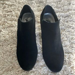 Anne Klein suede shoe boots